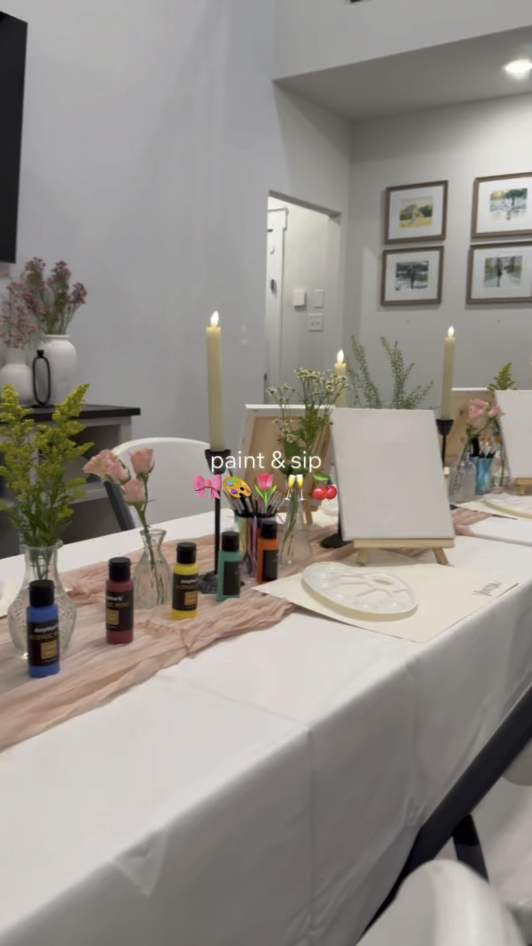 Paint And Sip  Party 🥳🎀💗🍒🌸🎨🖌️

#LTKHoliday #LTKParties

#LTKHome