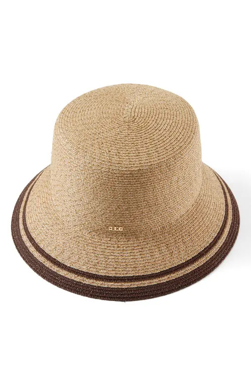 Eugenia Kim Jonah Woven Bucket Hat in Sand/Gold/Chocolate at Nordstrom | Nordstrom