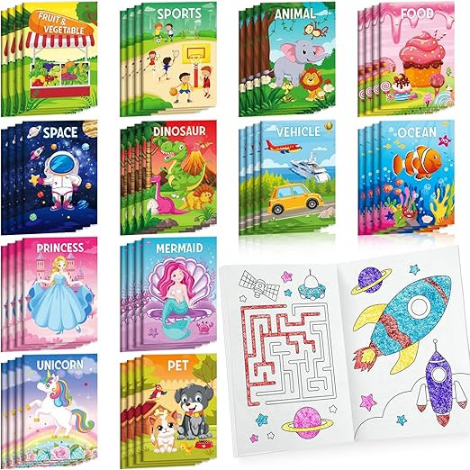 BenLouis Coloring Books Party Favors Bulk Mini Coloring Books for Kids Ages 4-8-12 Small Activity... | Amazon (US)