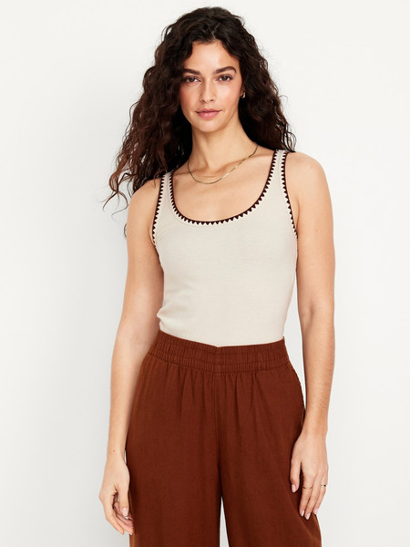 Embroidered Tank Top | Old Navy (US)