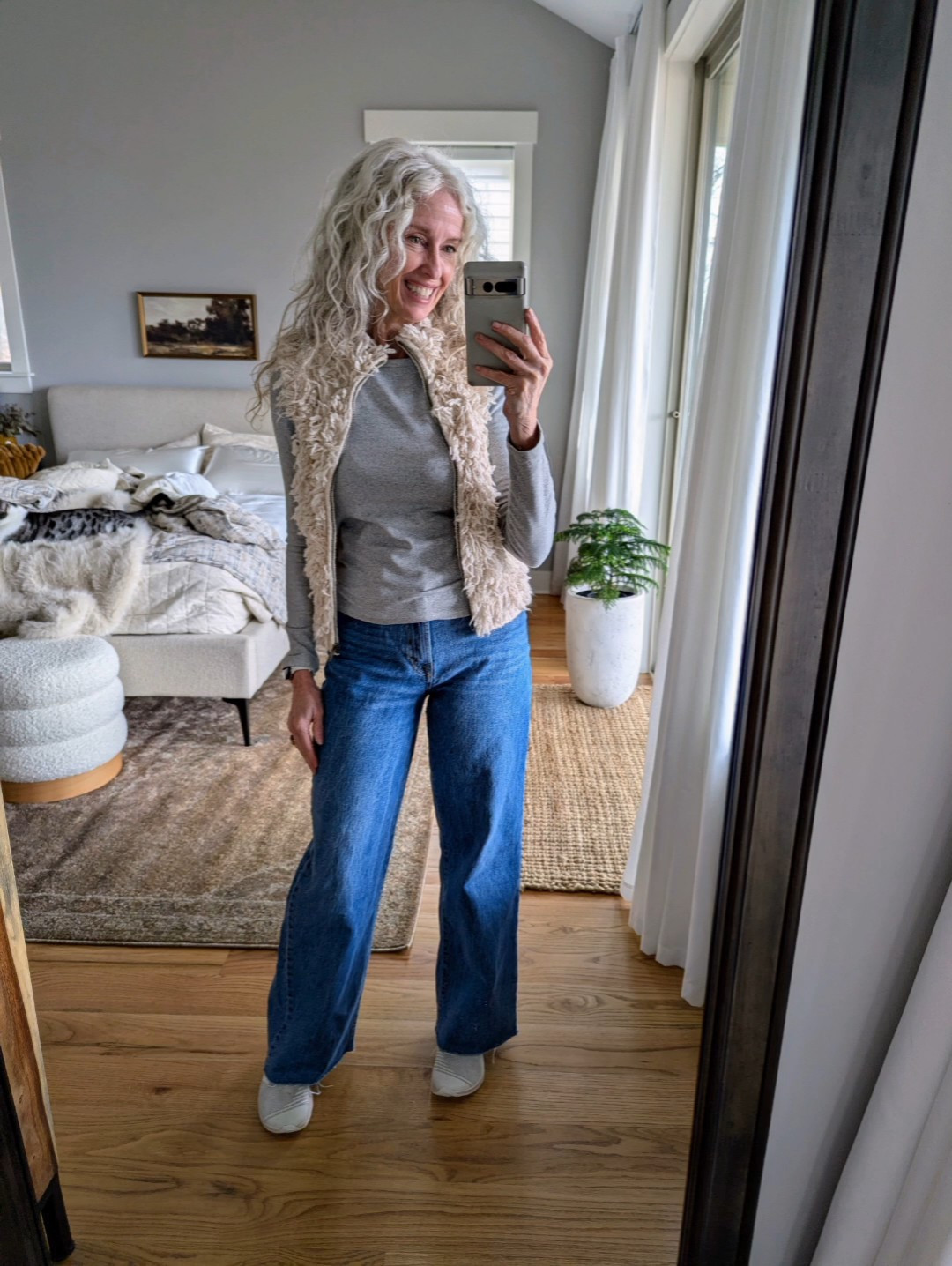 Grab this shaggy vest from the Target/Woolrich collab before it's gone! I love the texture!#over60 #over50#over60style

#LTKootd #LTKSaleAlert #LTKFindsUnder50
