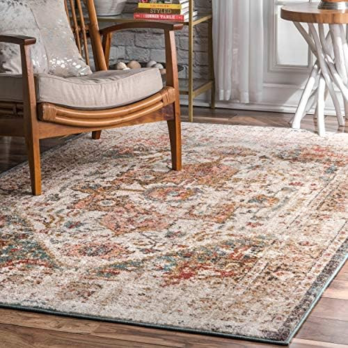 nuLOOM Shane Persian Vintage Area Rug, 4' x 6', Beige | Amazon (US)
