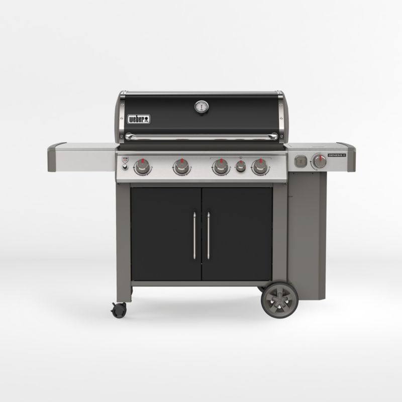 Weber Genesis II E-435 LP Black Gas Grill | Crate and Barrel | Crate & Barrel