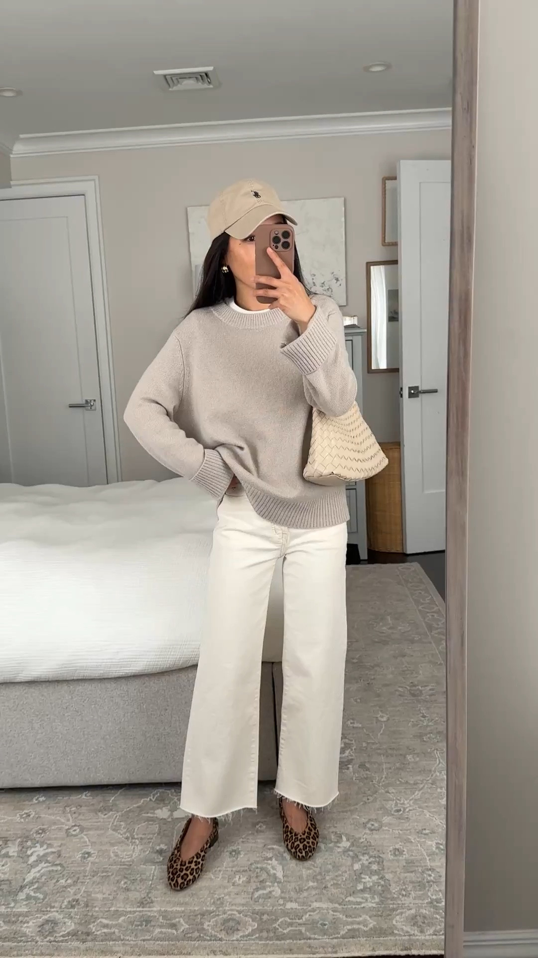 This color cashmere is back in stock in this and their petite friendly cardigan!
• Cozy oversized cashmere sweater XS color is “undyed” , sleeves cuffed up, oversized roomy tunic-style fit

• Madewell ecru jeans 24 Short , beautiful color 
• sezane flats US 4 fits like a 5/5.5 I wear with heel inserts so the sides don’t rub my ankles 
• Anthropologie bag
• Everlane tee Xs worn backwards size up 
Spring Casual outfit , petite white jeans 

#ltkootd #ltkpetite #ltkworkwear

#LTKPetite #LTKootd