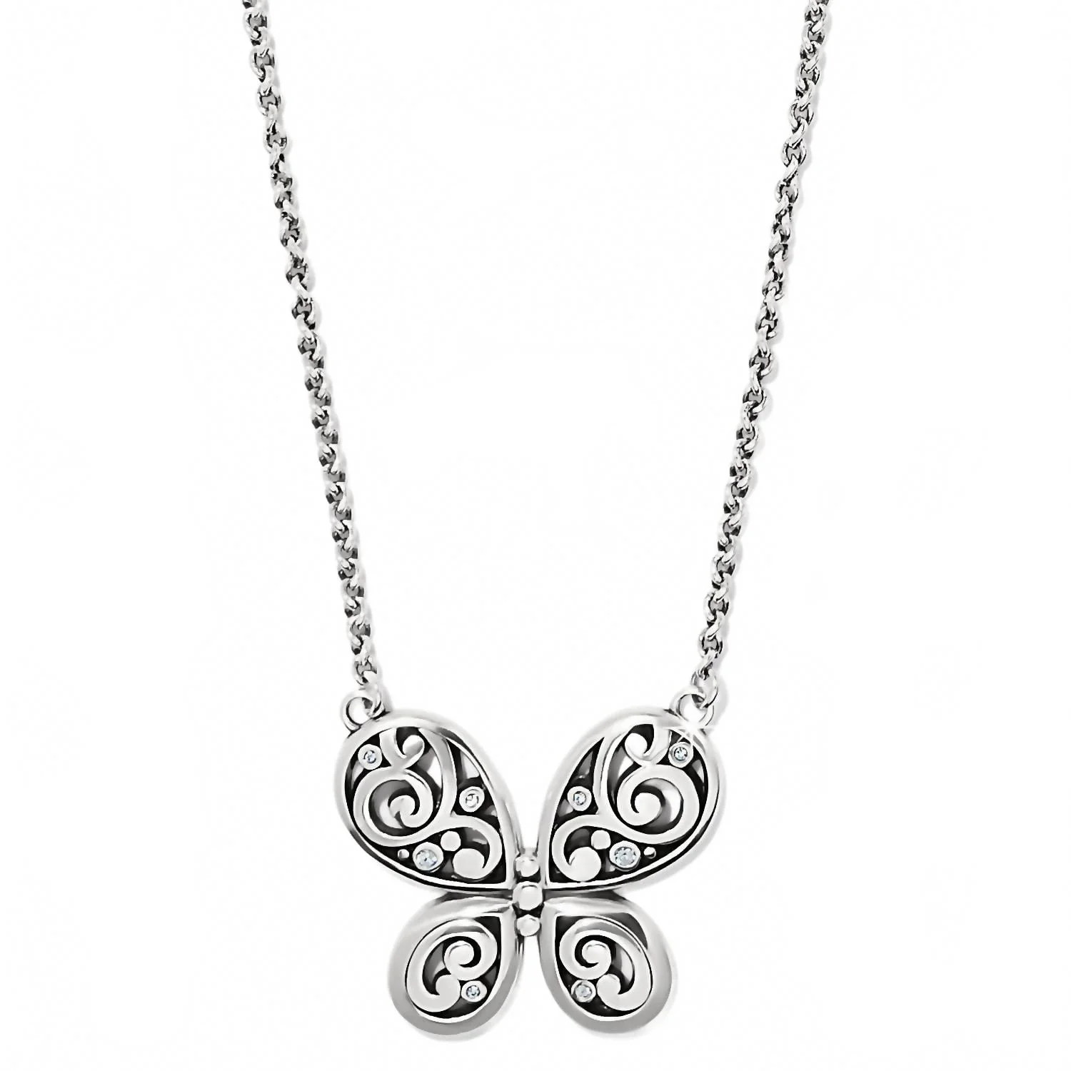 Women's Contempo Butterfly Necklace In Silver | Shop Simon