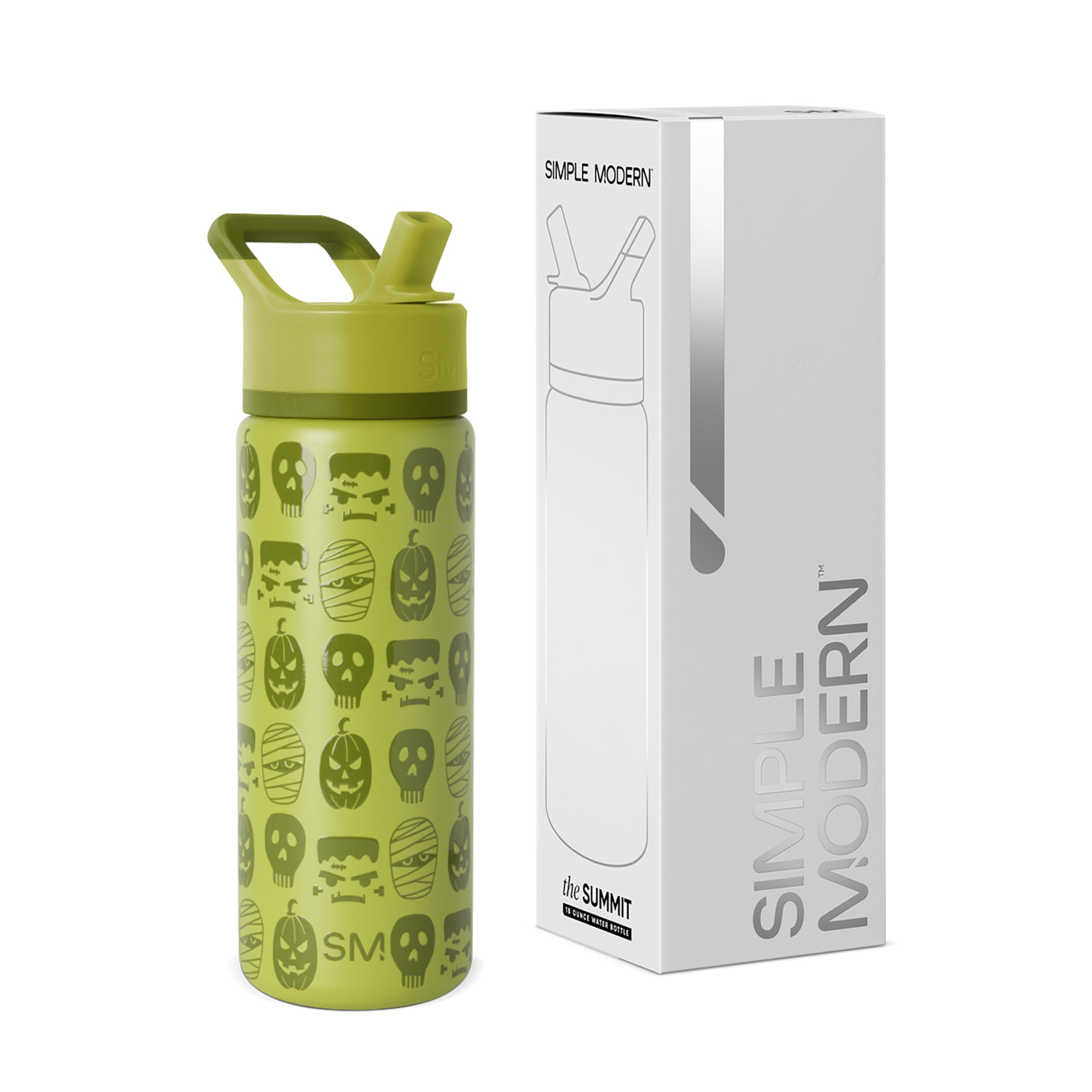 Simple Modern Halloween Kids Summit Water Bottle with Straw Lid | 18oz Stainless Steel Cup Insula... | Amazon (US)