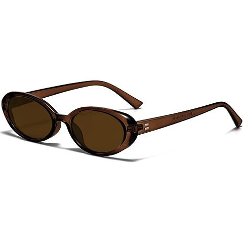 SOJOS Retro Oval Polarized Sunglasses for Women Men 90s Vintage UV400 Protection Tiny Sun Glasses... | Amazon (US)