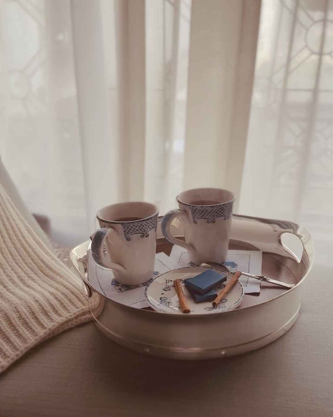 Cancelled our travel plans to stay home and just be. Birdie and I made our own room service with some holiday spice tea with cinnamon sticks and chocolate. ✨

#LTKHome #LTKHoliday