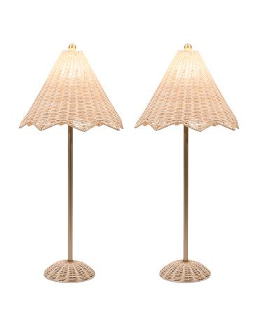 Set Of 2 Rattan Lamps | Home | T.J.Maxx | TJ Maxx