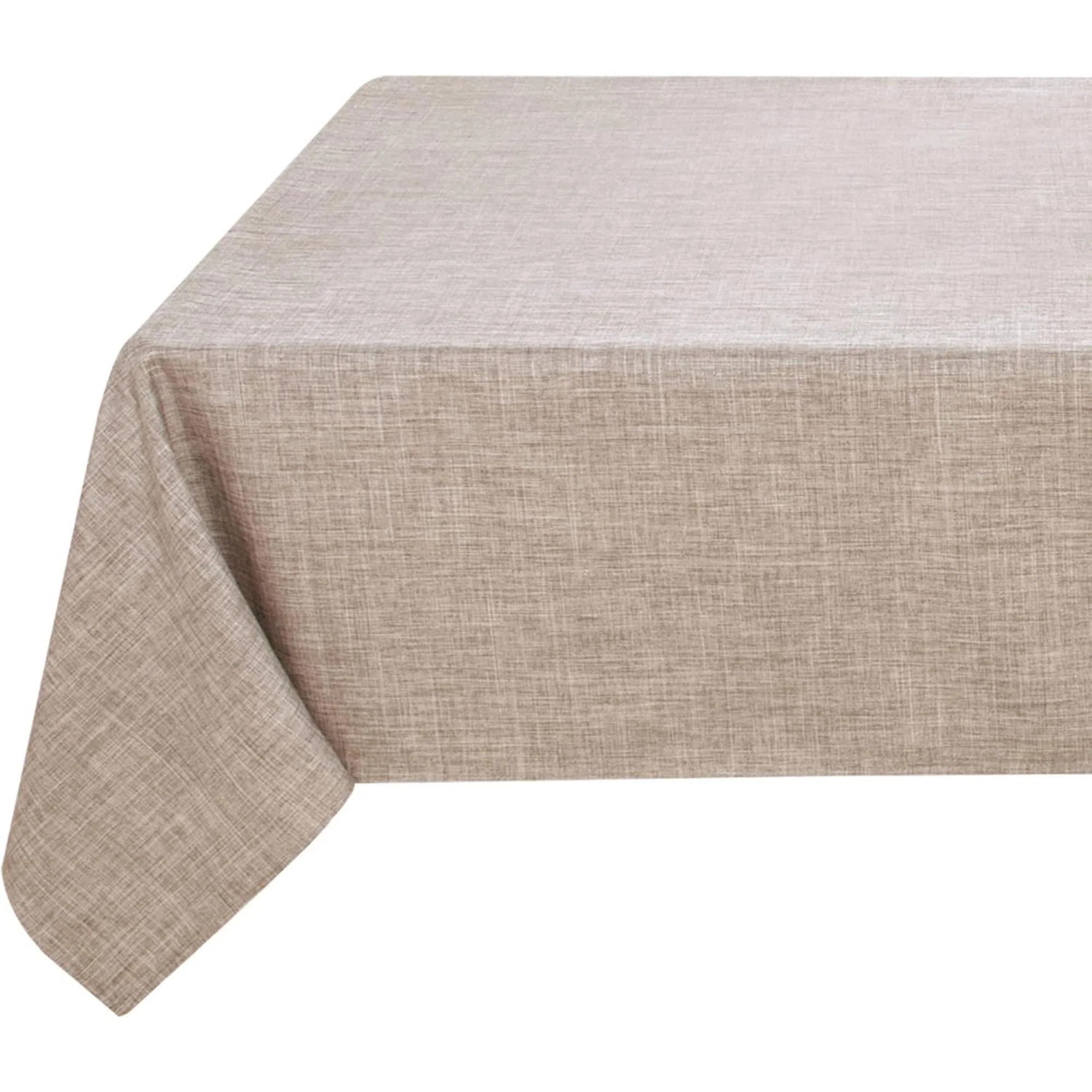 Gracie Oaks Faux Linen Tablecloth Rectangle  Fabric Neutral Table Cloth For Tables, Nature Faux B... | Wayfair North America