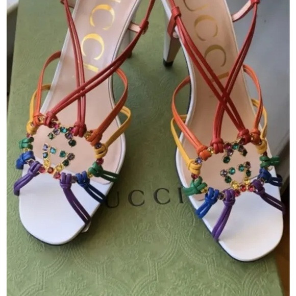 Beautiful PreOwned GUCCI 2023 Rhinestone Sandals US 9 W/box | Poshmark