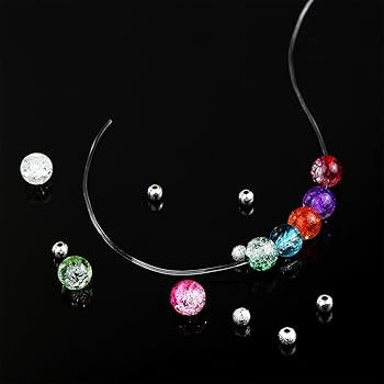 Bememo Bracelet String Elastic Clear Beading Thread Stretch Polyester String Cord for Jewelry Mak... | Amazon (US)