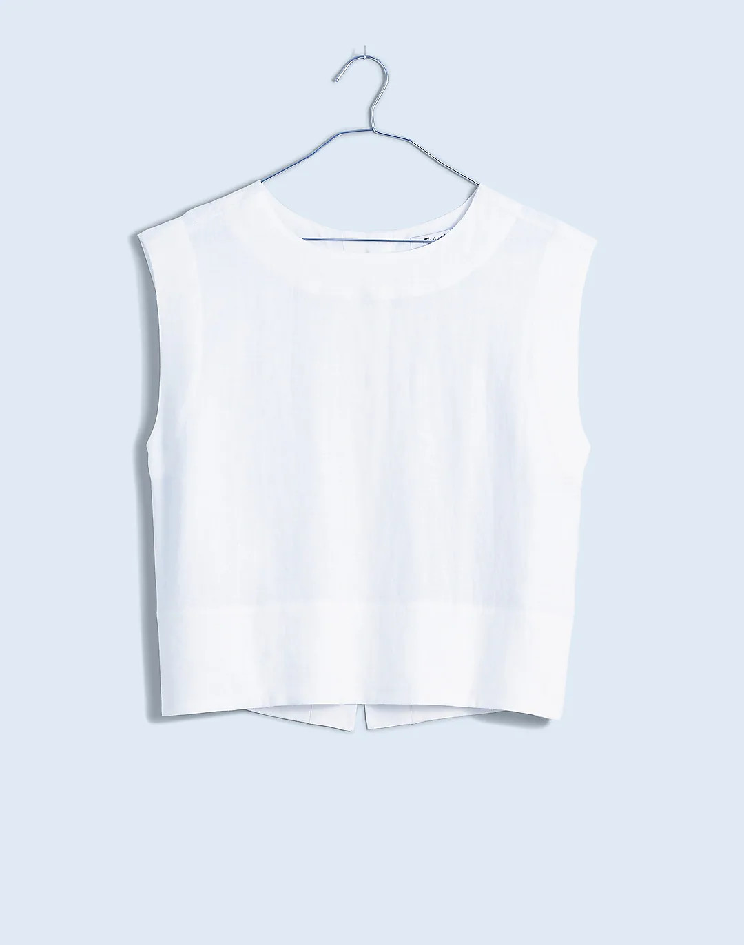 Bateau-Neck Tank in 100% Linen | Madewell