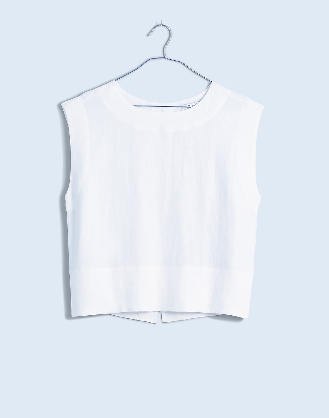 Bateau-Neck Tank in 100% Linen | Madewell