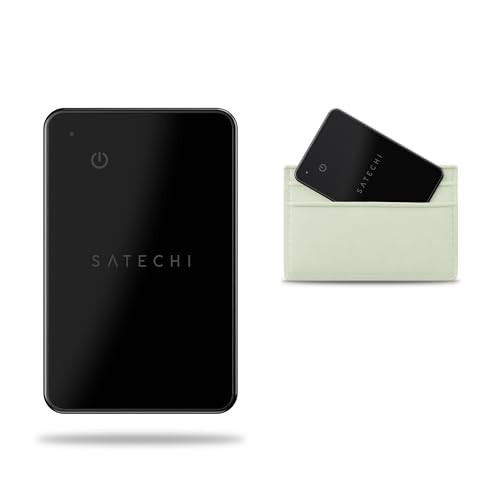 Satechi FindAll Wallet Card with Find My, Wallet Tracker Card with Left Behind Notification, Sound Alert and Wireless Charging, Works with iPhone, iPad, Mac – Black | Amazon (US)