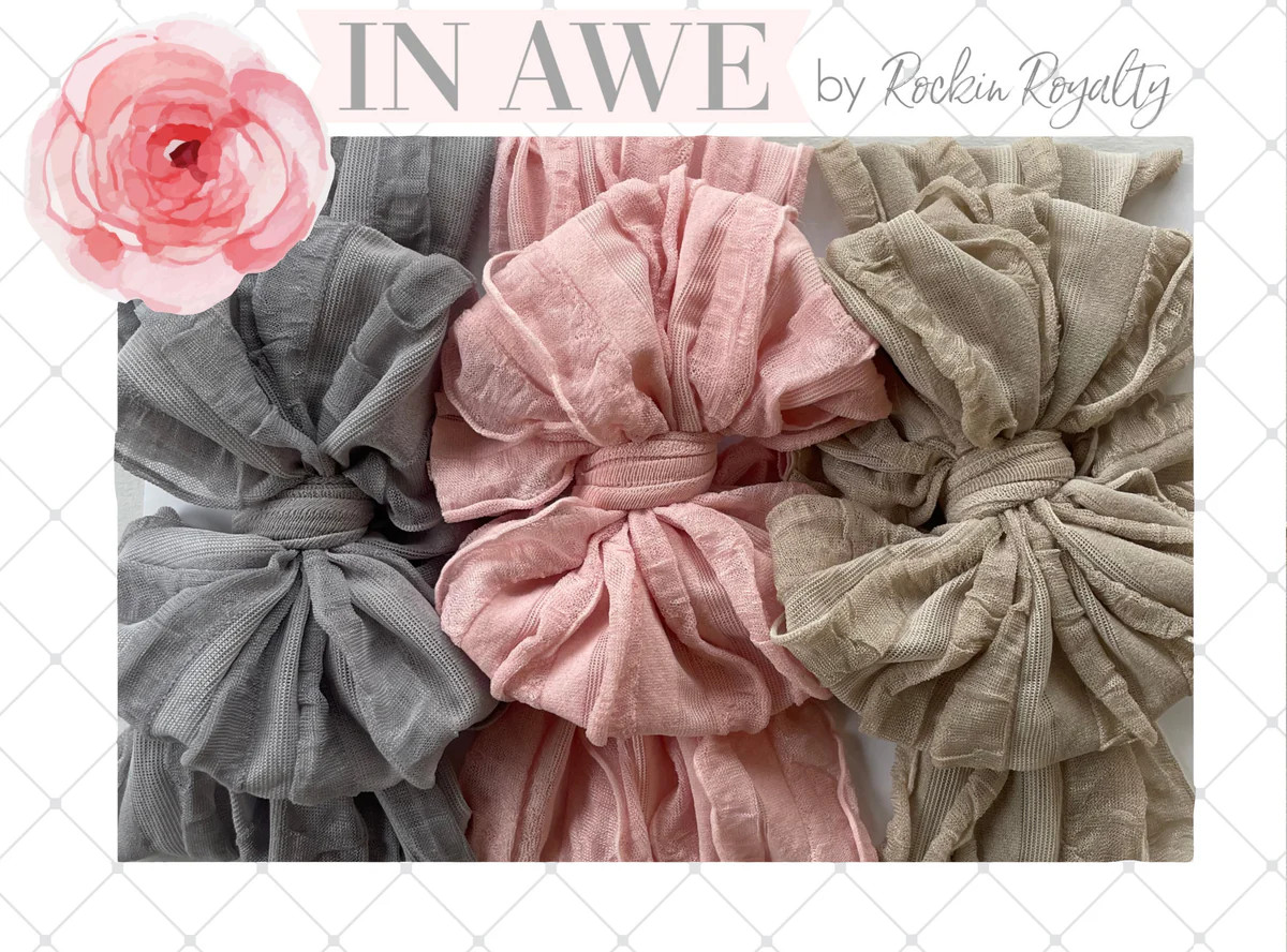 Neutral Headband 3-Pack Set – Soft Baby Accessories | Rockin Royalty