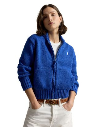 Wave-Logo Cotton Zip Cardigan | Bloomingdale's (US)