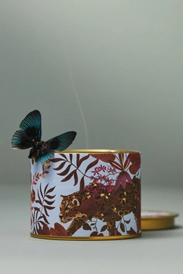 Getaway Woody Violet Cypress Tin Candle | Anthropologie (US)