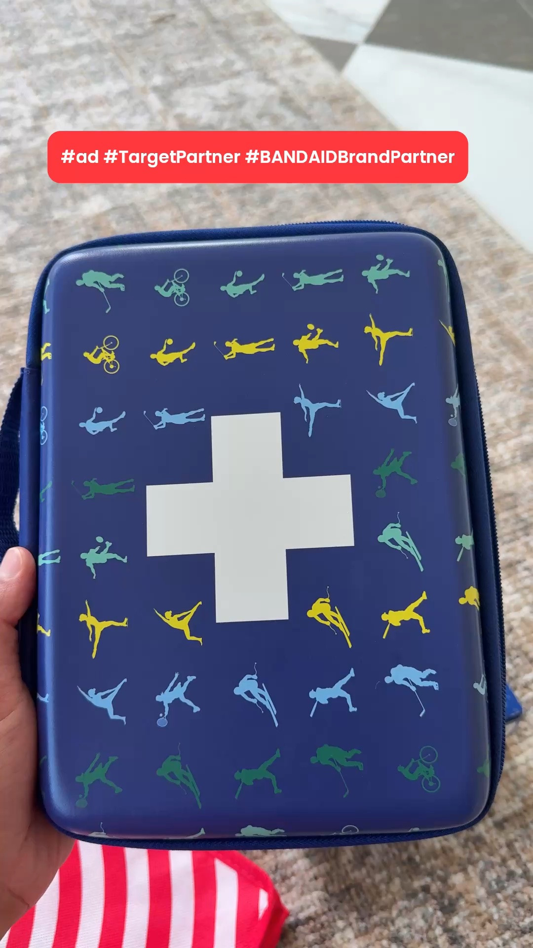 #ad I’m partnering with @target to share about their exclusive offer by the @bandaidbrand. Choose between two sports themed bag designs and add the bag to your cart, then add 3 or more participating first aid items of your choice to your cart to get the bag for free! #TargetPartner #BANDAIDBrandPartner #firstaidkit