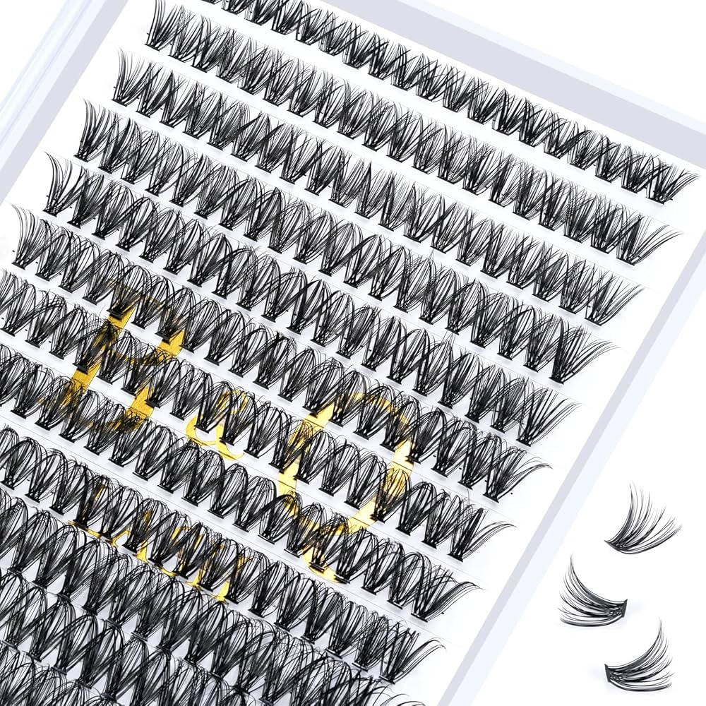 Lash Clusters 40D-0.07D-18 B&Q LASH Individual Lashes 280 Clusters False Eyelash 30D 40D 50D Lash... | Amazon (US)