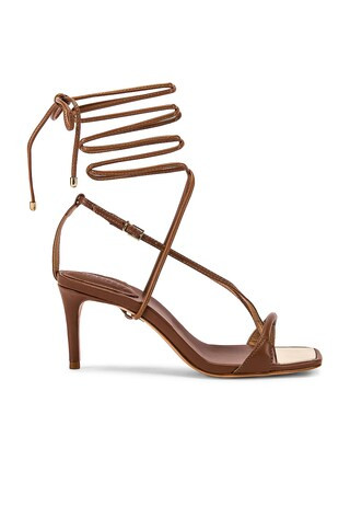 Schutz Berry Sandal in Wood from Revolve.com | Revolve Clothing (Global)