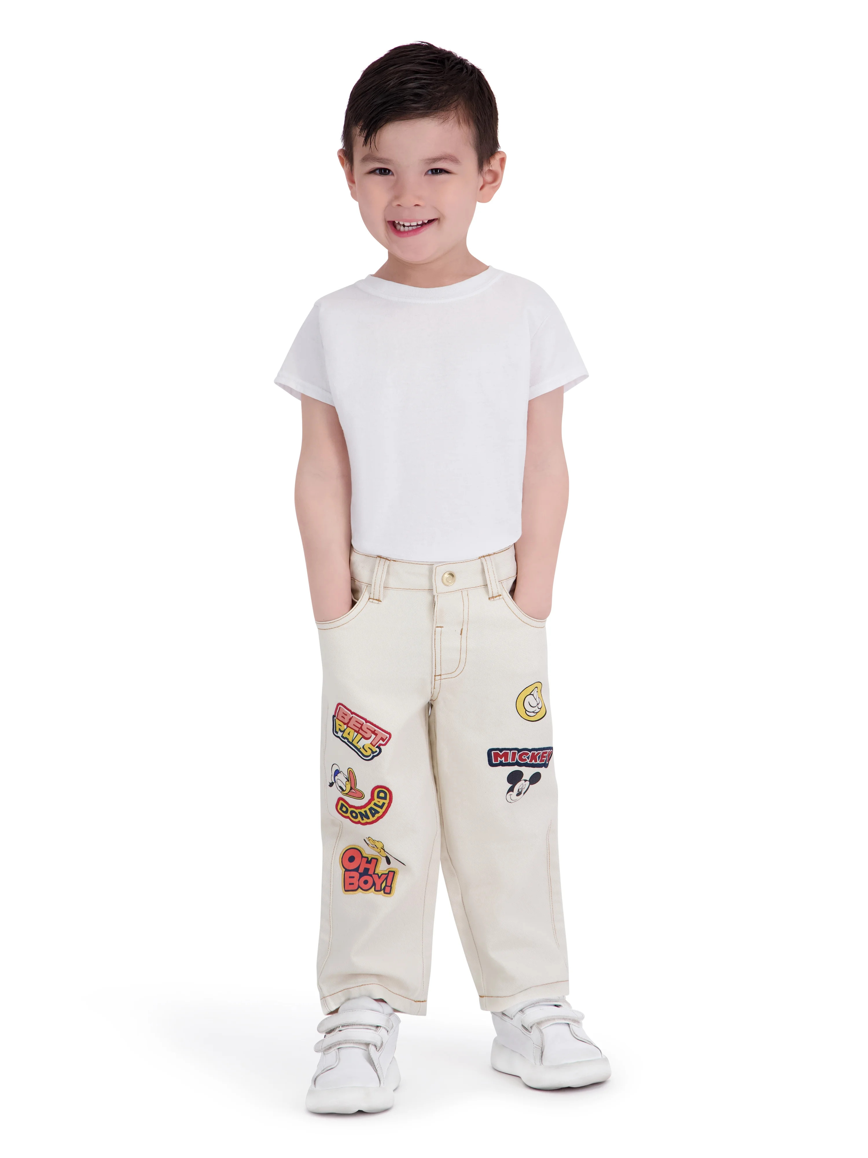Mickey Mouse Toddler Boy Twill Pant, Sizes 12M-5T | Walmart (US)