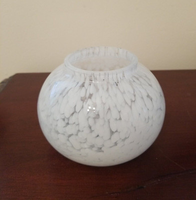Thomas O’Brien white spotted Vase vintage modern 3 1/2 inch tall | eBay US