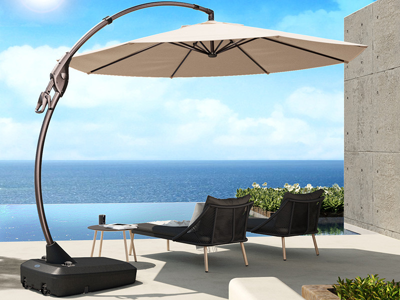 Amazon.com : Grand patio 11FT Cantilever Umbrella with Base Outdoor Large Round Aluminum Offset U... | Amazon (US)