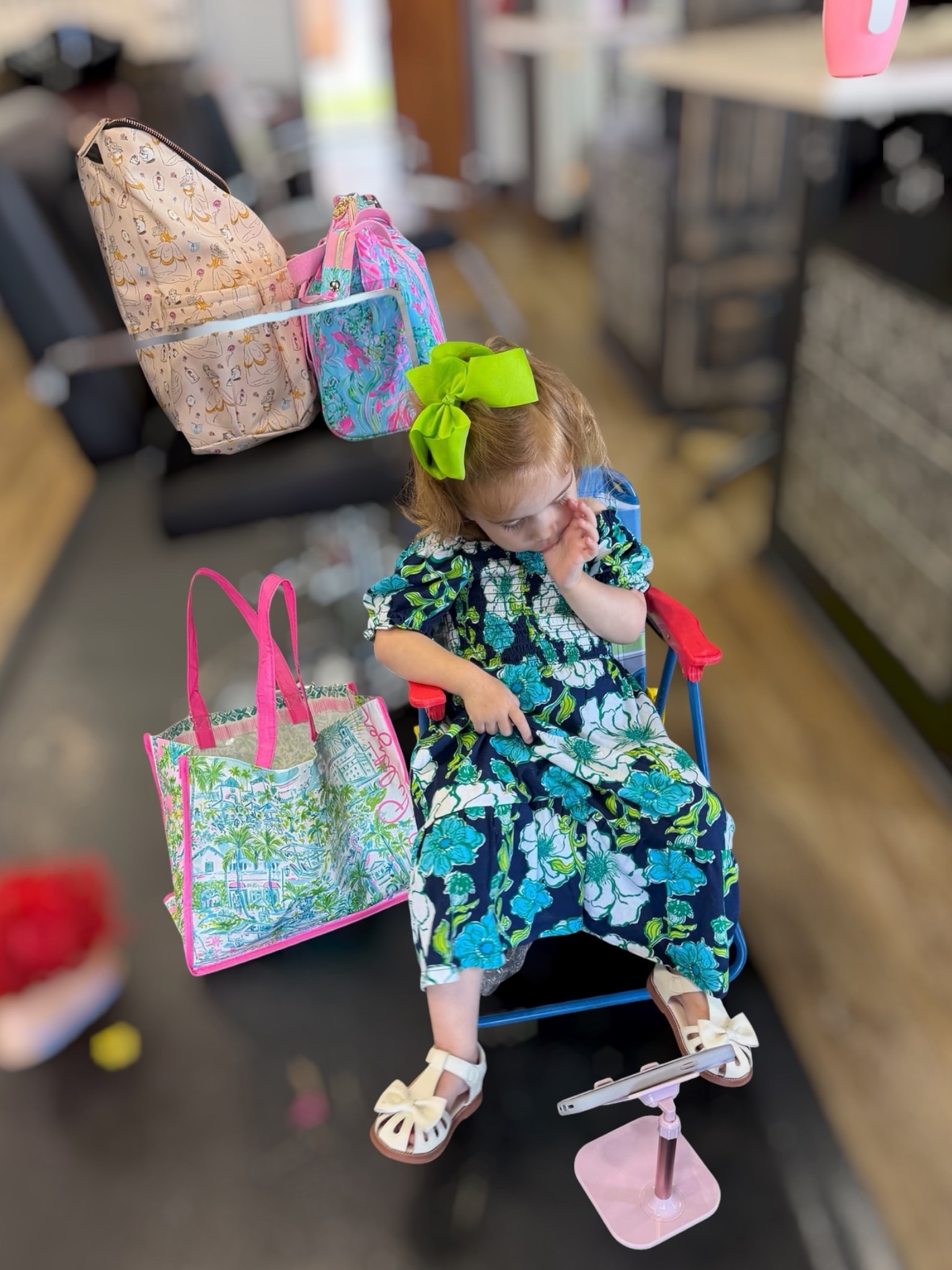 Salon Day Essentials 💇‍♀️🎀✨

Keeping my little sidekick happy and entertained during salon appointments! 💕 These are our go-to toddler essentials for a smooth salon visit—from her favorite Lilly tote and lunch bag to comfy sandals, a spill-proof sippy cup, oversized bows, and the cutest backpack. The phone stand is a lifesaver for snack-and-cartoon time, and her folding chair makes her feel like she has her own special spot. 💖

Everything linked is perfect for busy moms who want to keep little ones comfortable, occupied, and happy while running errands or spending a little time on self-care. 🌸

Toddler salon essentials, toddler travel must-haves, kids backpack, Lilly Pulitzer kids, toddler lunch bag, spill-proof sippy cup, toddler sandals, oversized hair bows, phone stand, busy mom essentials, toddler outing essentials, preschool accessories, everyday toddler favorites.

#LTKKids #LTKBaby #LTKTravel