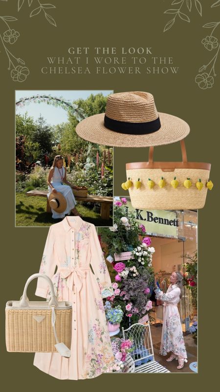 What I wore to the RHA Chelsea Flower show! Including floral spring summer dresses, straw bag and straw hat 

#LTKuk #LTKsummer #LTKspring