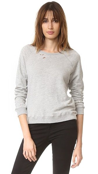 SUNDRY Ripped Sweatshirt | Shopbop