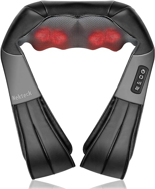 Shiatsu Neck and Back Massager with Soothing Heat, Nekteck Electric Deep Tissue 3D Kneading Massa... | Amazon (US)