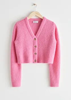 Button Up Knit Cardigan - Pink - Cardigans - & Other Stories US | & Other Stories US