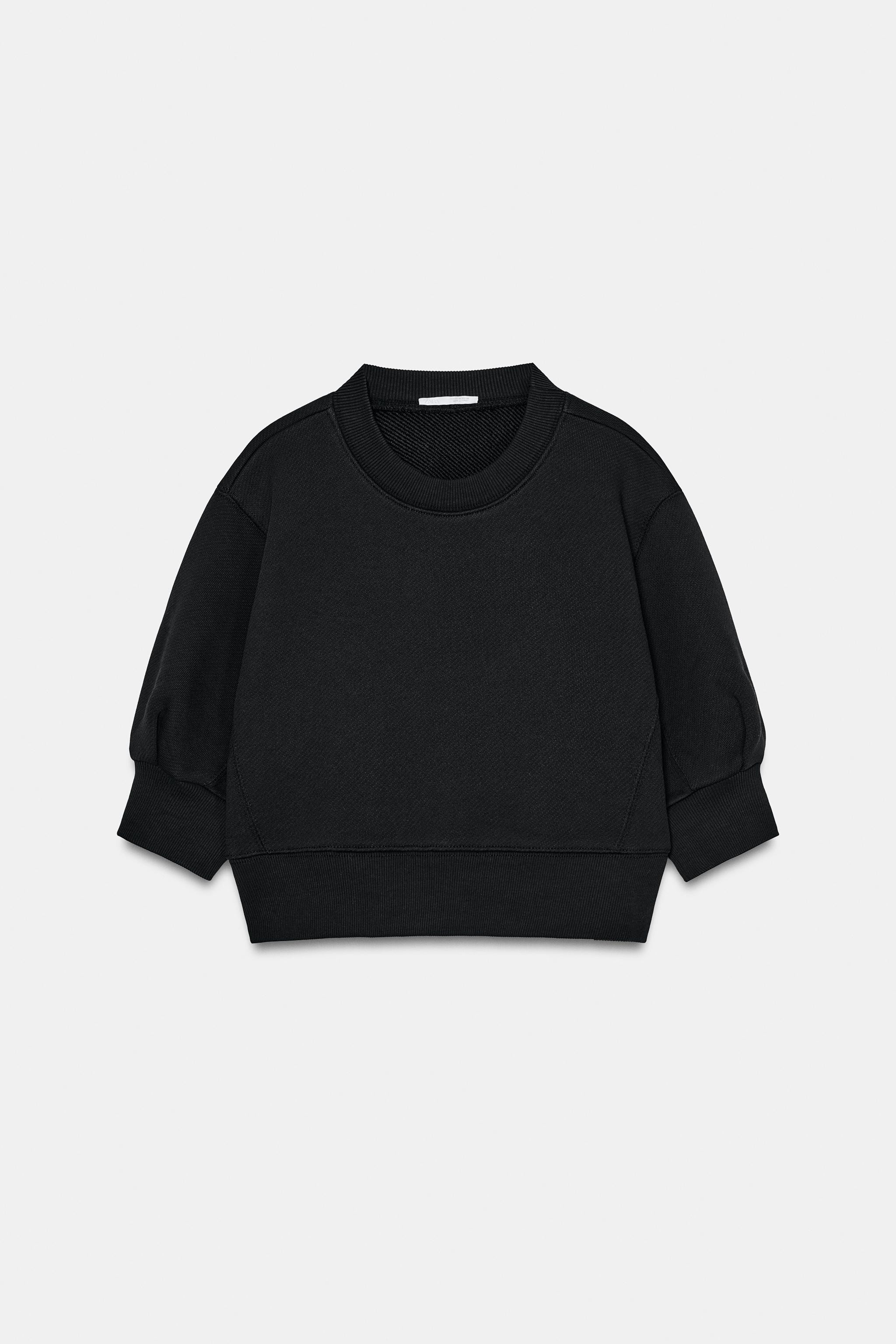 VOLUME CROPPED SWEATSHIRT | Zara US