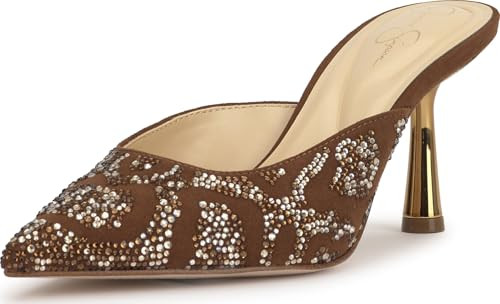 Jessica Simpson Xia High Heel Mule, Toasted Pecan, 6.5 | Amazon (US)
