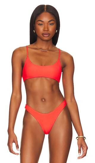 Mia Ribbed Bikini Top | Revolve Clothing (Global)