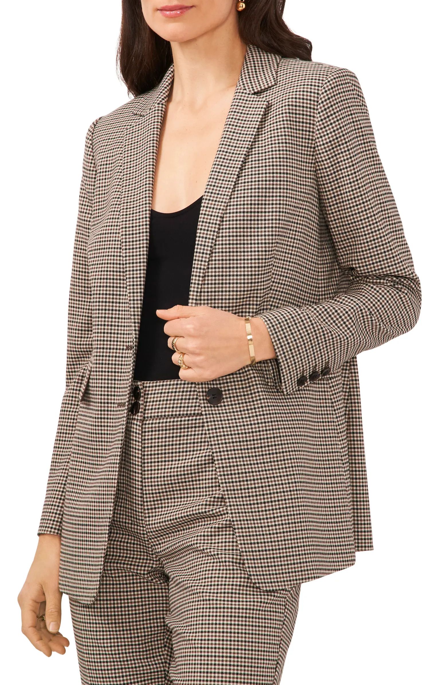 Vince Camuto Check Two-Button Blazer | Nordstrom | Nordstrom