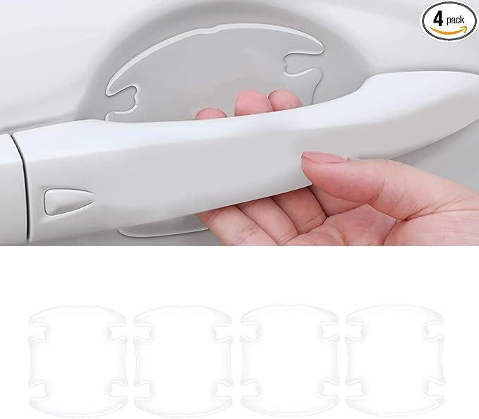 4Pcs 3D Transparent Car Door Bowl Scratch Protector, Universal Waterproof Anti-Scratch Paint Invi... | Amazon (US)