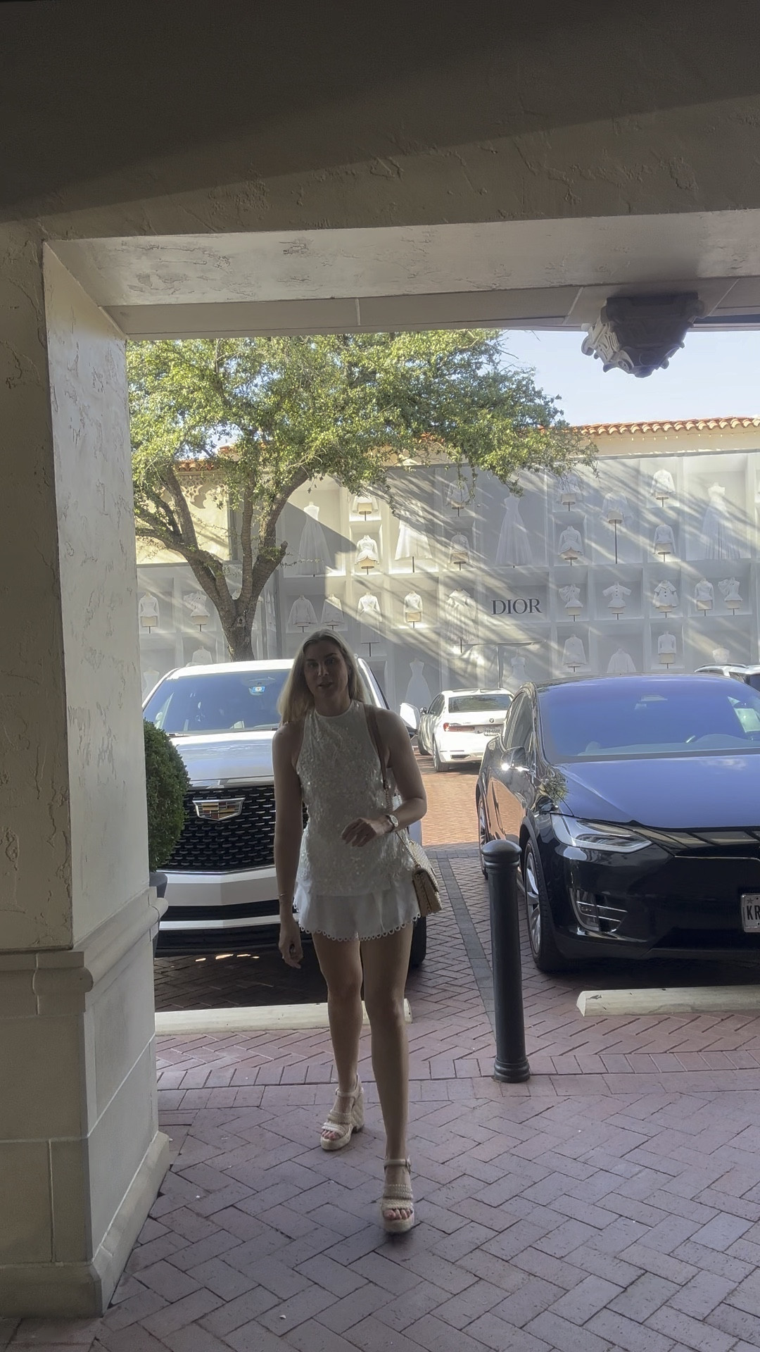 When in doubt, all white! I found this top on super sale at Neiman Marcus Last Call but linked what I could. Shorts are old Zimmermann but linked similar!