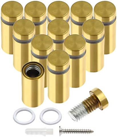 Luomorgo 12 Pcs 1/2" x 1.18" Stainless Steel Standoff Screws, Wall Sign Standoff Mounting Hardwar... | Amazon (US)