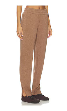 Varley The Slim Zip Hem 29.5" Pant in Golden Bronze Marl from Revolve.com | Revolve Clothing (Global)