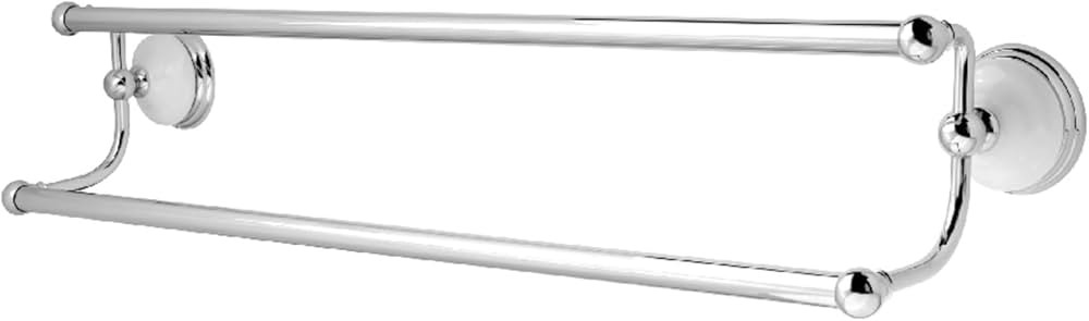 KINGSTON BRASS BA1113C Victorian 24" Dual Towel Bar, Polished Chrome | Amazon (CA)