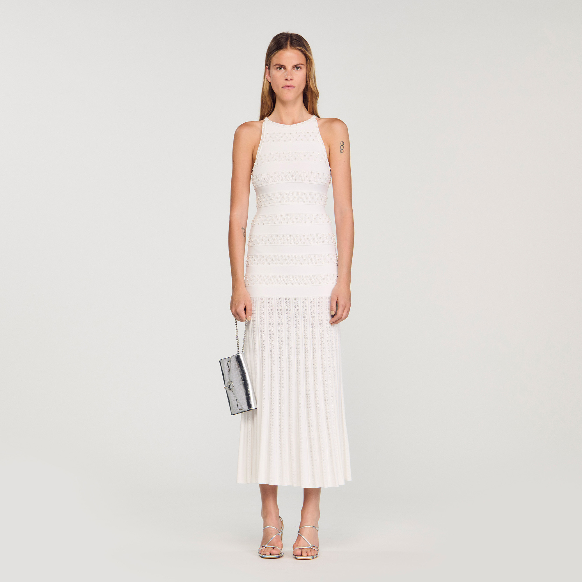 Maxi beaded dress | Sandro US | Sandro-Paris US