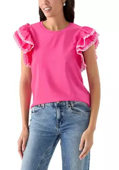 Crown & Ivy™ Women's Ruffle Top | Belk