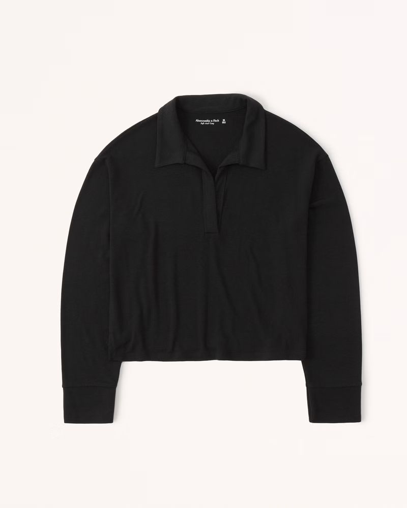 Long-Sleeve Cozy Polo | Abercrombie & Fitch (US)