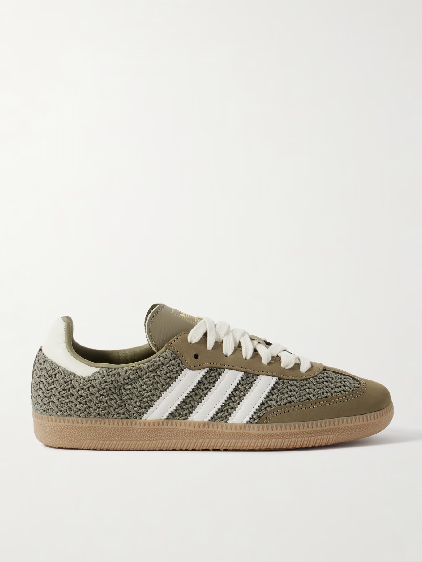 Samba OG leather and suede-trimmed crochet sneakers | NET-A-PORTER (UK & EU)