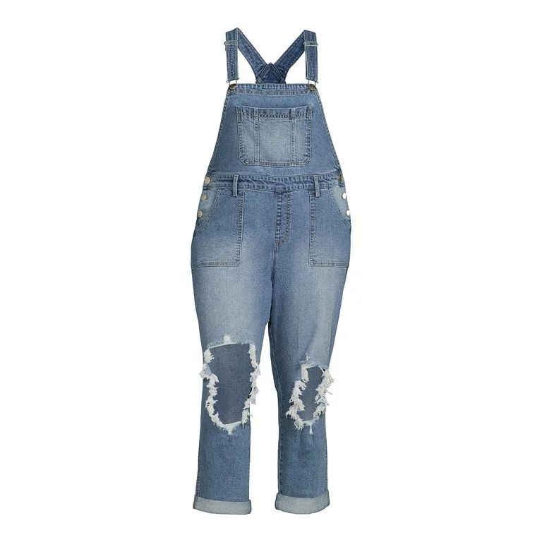 Celebrity Pink Juniors' Plus Size Relaxed Overalls | Walmart (US)