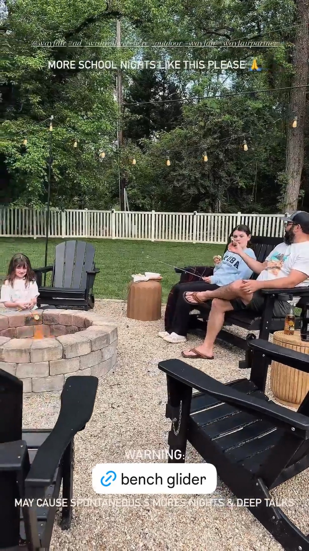 When the sun sets after 8pm and school nights begin to look like this…

#outdoorparty #firepot #outdoorfurniture #backyard #backyardparty 



#LTKSeasonal