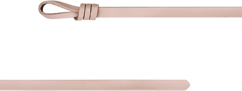 Women's Leather Skinny Belt for Dress Adjustable Knotted Thin Waist Belts for Ladies | Amazon (US)