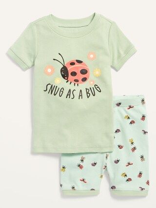 Unisex Printed Short-Sleeve Pajama Set for Toddler & Baby | Old Navy (CA)